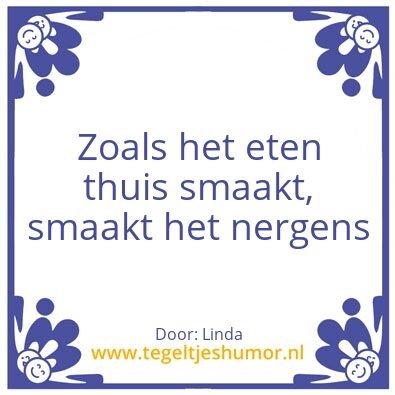 Tegeltje: Eten