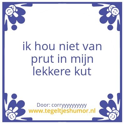 Tegeltje: pruim