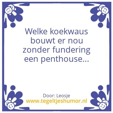 Tegeltje: Koekwaus