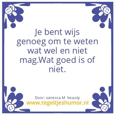 Tegeltje: spreuk