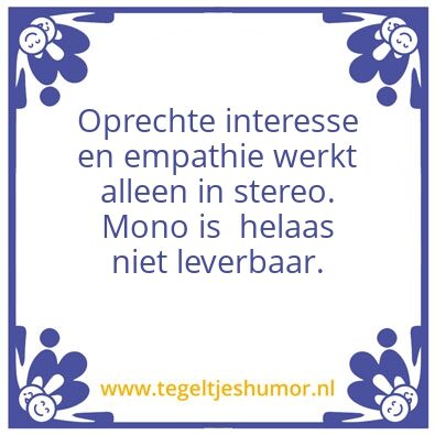 Tegeltje: Empathie