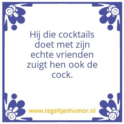Tegeltje: Cocktails