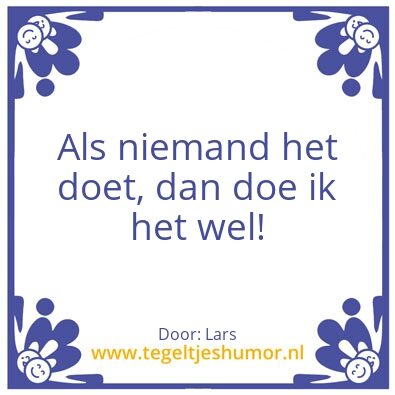Tegeltje: Weetje van de D