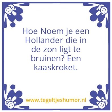 Tegeltje: Hollander