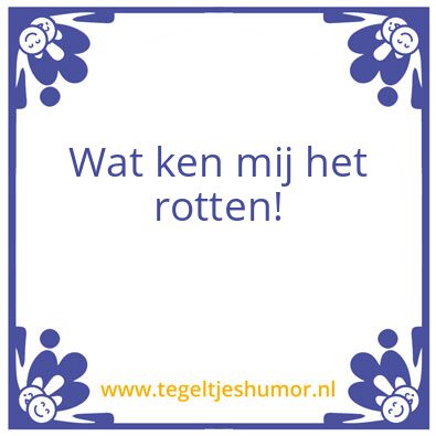 Tegeltje: Rat