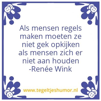 Tegeltje: Ik kom uit De Haag