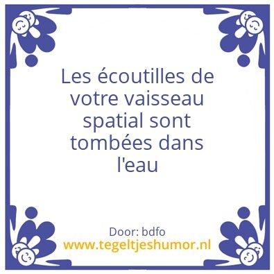 Tegeltje: ruimtemop