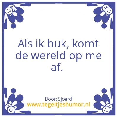 Tegeltje: Buk