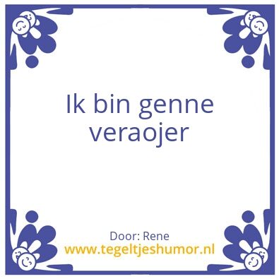 Tegeltje: Rene