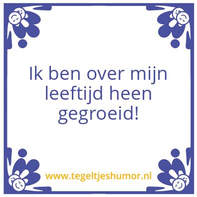 Tegeltje: Anoniem