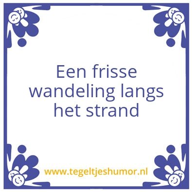 Tegeltje: Strand