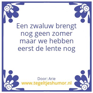 Tegeltje: Zoner