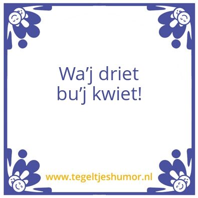 Tegeltje: 1