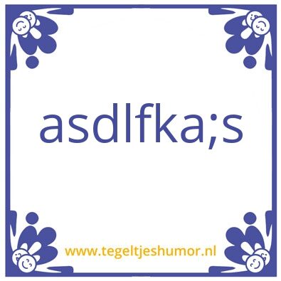 Tegeltje: Pancake wisdom