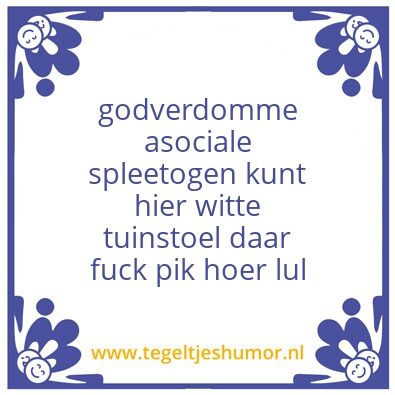 Tegeltje: Proza