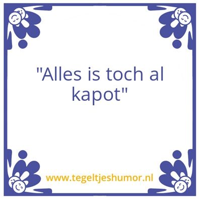 Tegeltje: .