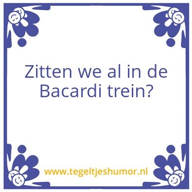 Tegeltje: Bacardi