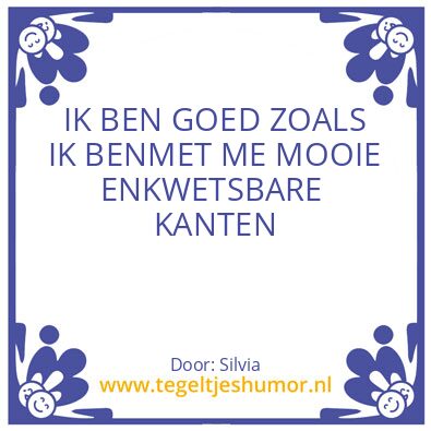 Tegeltje: Eigenwaarde