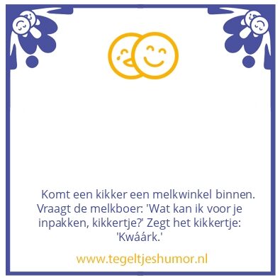 Tegeltje: Melkwinkel