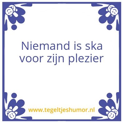 Tegeltje: Ska
