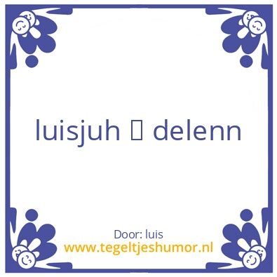Tegeltje: tegel