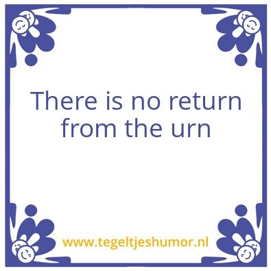 Tegeltje: Hou van het leven