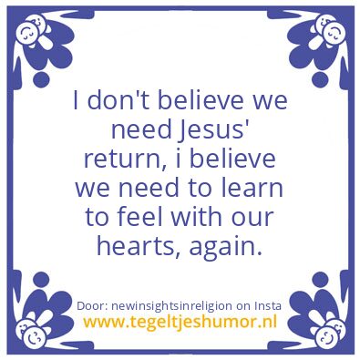 Tegeltje: Let,s make it clear..