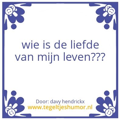 Tegeltje: liefde