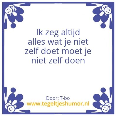 Tegeltje: Tegeltje