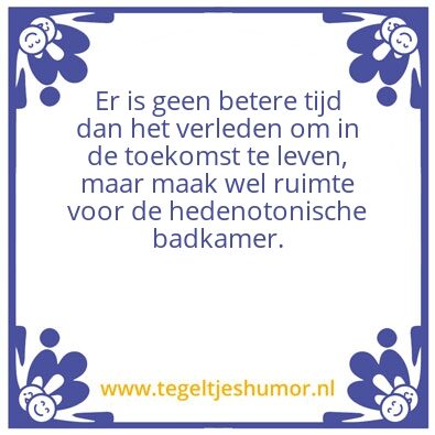 Tegeltje: heden