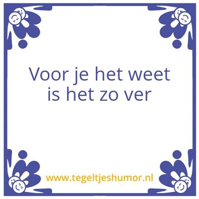 Tegeltje: Vakantie