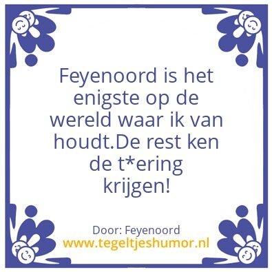 Tegeltje: Feyenoord