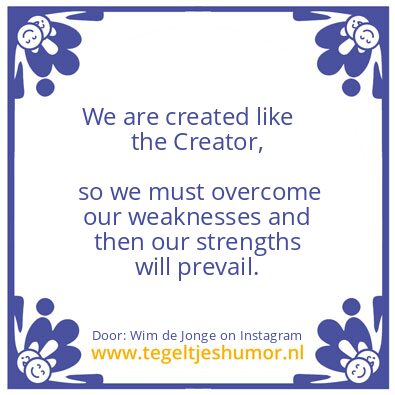 Tegeltje: the Creator,