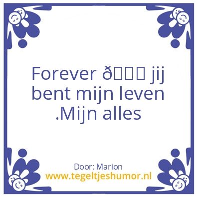 Tegeltje: Mijn lieve vrouw