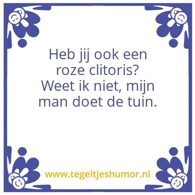 Tegeltje: Tuin