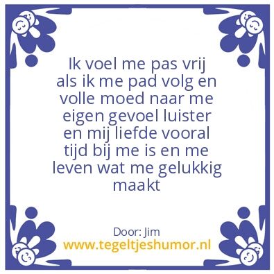 Tegeltje: Vrijheid