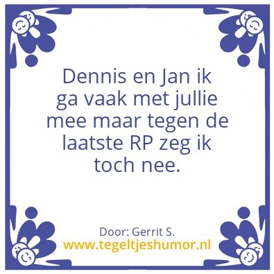 Tegeltje: Ik ben Gerrit.