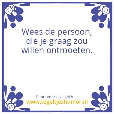 Tegeltje: Doe er je voordeel mee