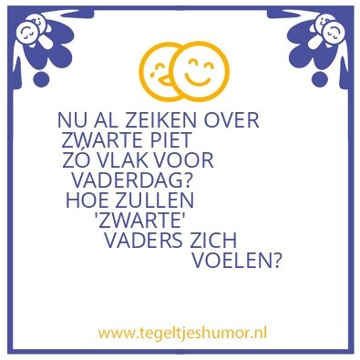 Tegeltje: ZWARTE VADERS