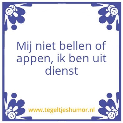 Tegeltje: Er ic