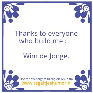 Tegeltje: Life is fun again