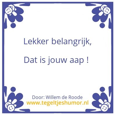 Tegeltje: Motto WDR