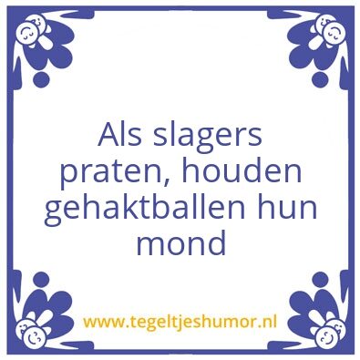 Tegeltje: BnT