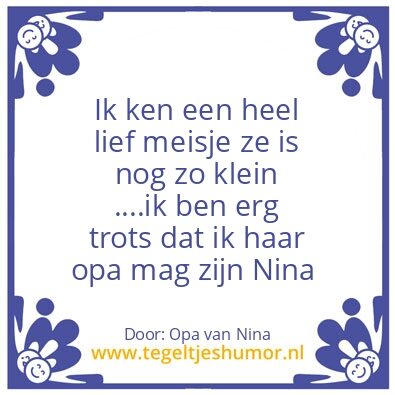 Tegeltje: Nina