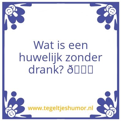 Tegeltje: Drank