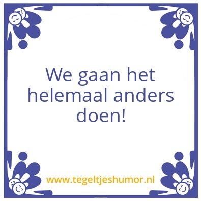 Tegeltje: Anders