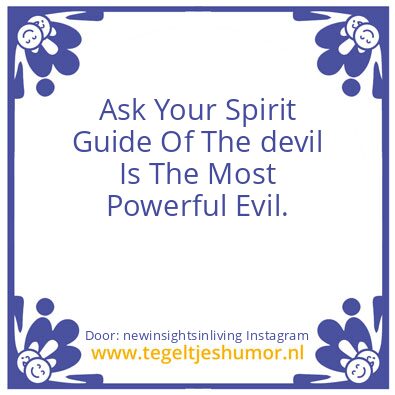 Tegeltje: Ask Your Spirit Guide :