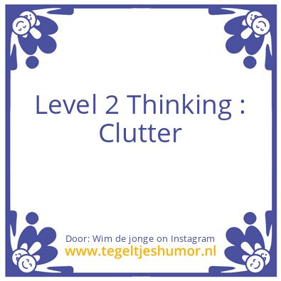 Tegeltje: Level 2 Thinking