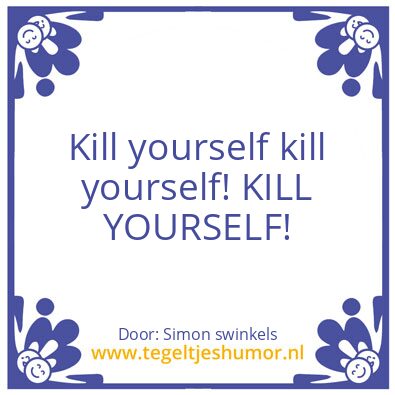 Tegeltje: .