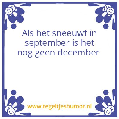 Tegeltje: Het weer